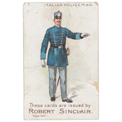 688 - Sinclair R - type card, Policemen of the World, Italian Policeman, only lower grade P - F (see illus... 