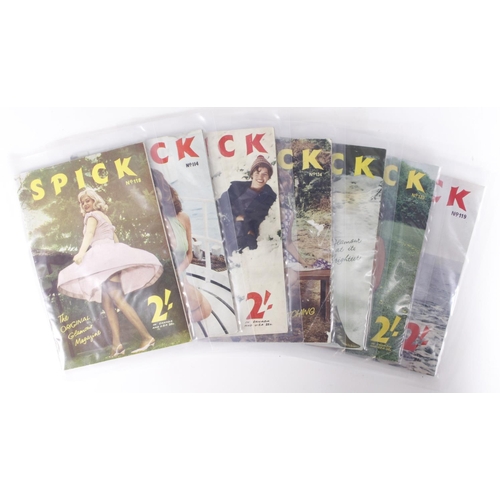 734 - Adult Spick magazines (x7) No's 113, 114, 118, 119, 125, 126, 134. Mainly VG