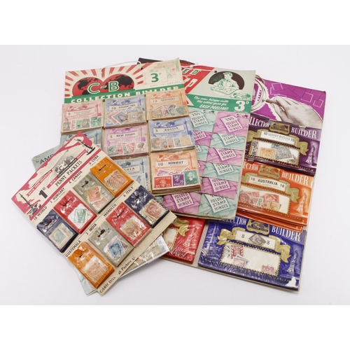 737 - Advertising interest - original pre decimal stamp display cards (x5)