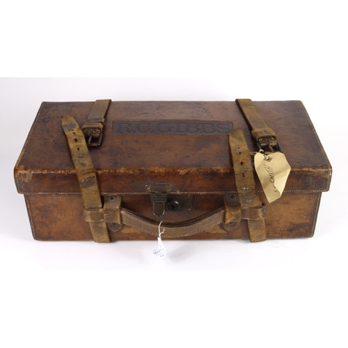 1040 - Leather shotgun Cartridge Suitcase, retailed by Army & Navy C.S.L.,105 Victoria St, Westminster S.W.... 