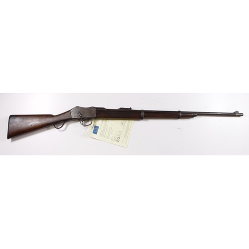 1064 - Rifle, a Bonehill conversion of a Victorian Martini-Henry Service Rifle. Action marked 