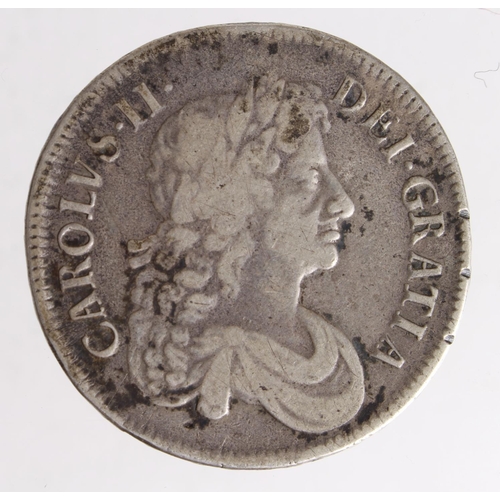 125 - Crown 1676 V.Octavo, Fine, three test marks obverse rim.