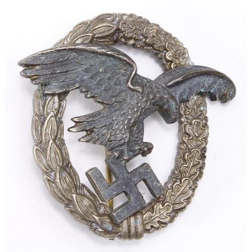 1459 - German Luftwaffe Observers badge, shows wear