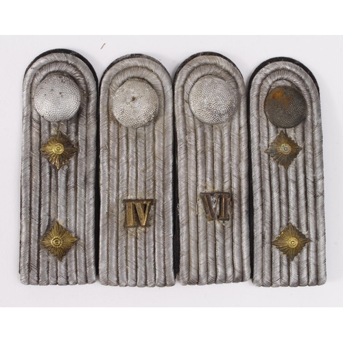 1479 - German Nazi Army shoulder boards 'IV' and 'VI' Infantry Engineers. Plus Army Engineers Captains shou... 