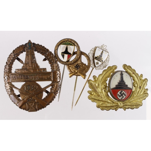 1482 - German Nazi assorted Veteran badges / pin badges. (5)