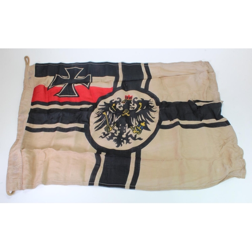 1655 - Imperial German flag, service wear, 3x2 feet