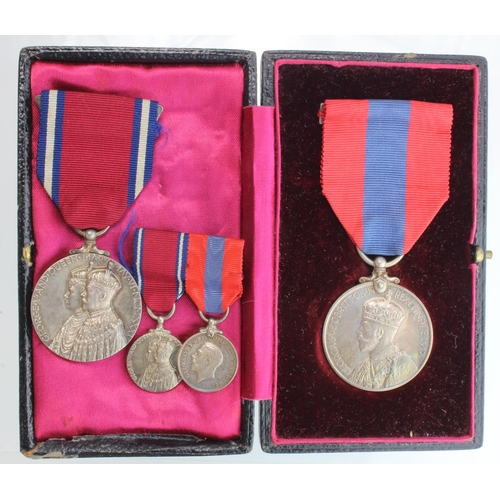 1671 - Imperial Service Medal GV (cased) George Henry Kempsford. 1935 Jubilee Medal engraved to George Henr... 