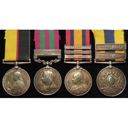 1678 - India Medal 1896 with Relief of Chitral 1895 clasp (4608 Pte J McLean 2nd Bn Seaforth Highldrs), Que... 