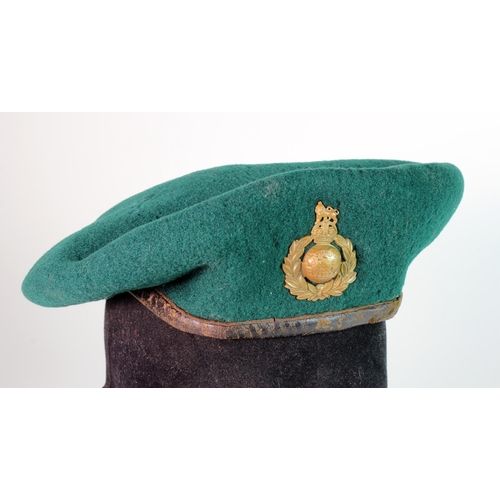 2003 - Royal Marines beret with leather head band no visible dates.