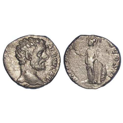 470 - Roman Imperial, Clodius Albinus silver denarius, Rome 194-5 AD, 2.77g, 16mm, Minerva reverse, RIC 7,... 