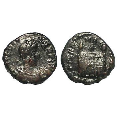 472 - Roman Imperial, Flavius Victor AE4 (12-13mm), Aquileia mint 387-88 AD, campgate, GF