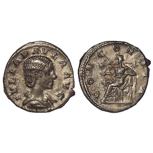 480 - Roman Imperial, Julia Paula silver denarius, Rome, struck under Elagabalus 220 AD, 3.42g, 18mm, Conc... 