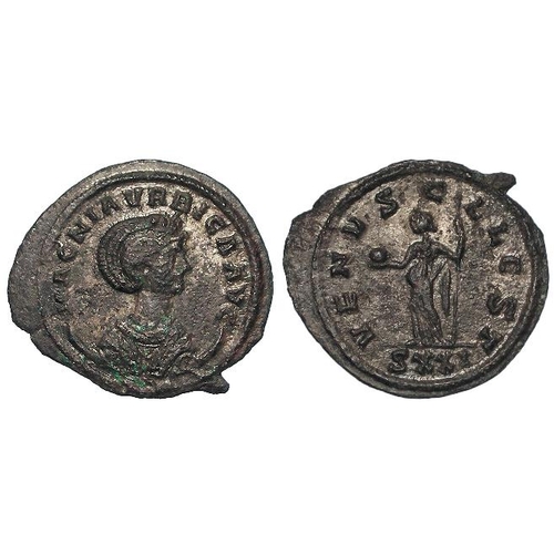 484 - Roman Imperial, Magnia Urbica (wife of Carus) trace silver BI antoninianus, Augusta 283-285, 3.31g, ... 