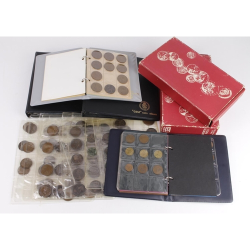 580 - GB Coins: Predecimal 19th-20thC in six small to medium size albums, plus some loose pages. Includes ... 