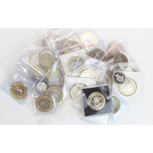 592 - GB Decimal £2 Coins (34) mostly commemorative up to 2018 (from circulation), plus a few misc £1 etc.