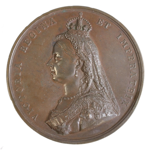 840 - British Commemorative Medal, bronze d.77mm: Golden Jubilee of Queen Victoria 1887, official large br... 