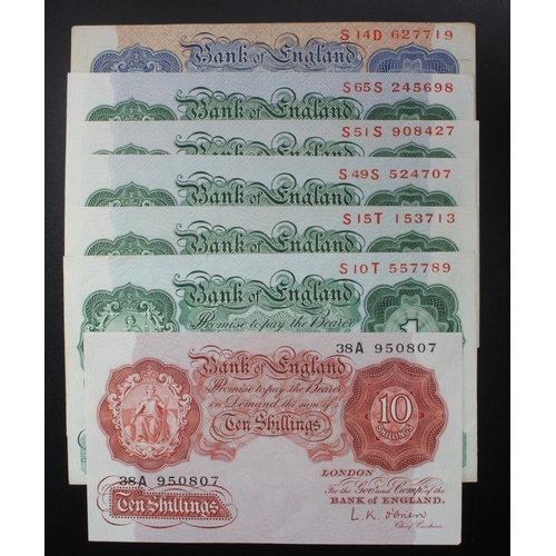 33 - Bank of England (7), a set of REPLACEMENT notes, signed Peppiatt, Beale & O'Brien, Peppiatt 1 Pound ... 