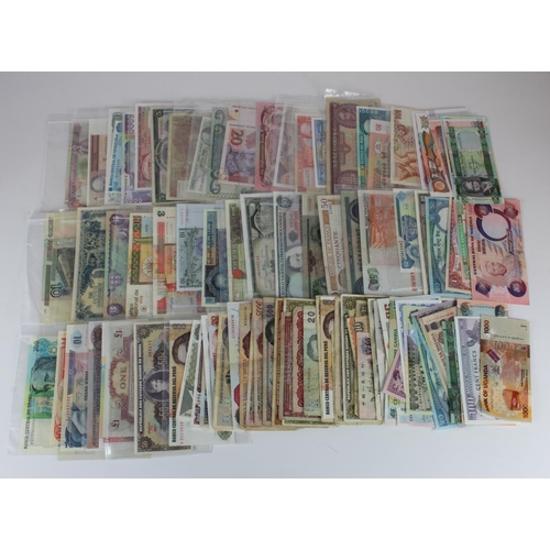 590 - World and Bank of England (208), mixed range of world notes with many different countries represente... 