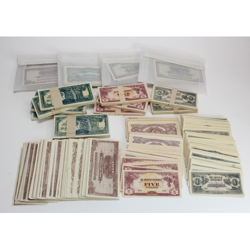 591 - World Bulk Lot in a case (Approx 2300), all Malaya Japanese Invasion Money, 1000 Dollars (approx 250... 