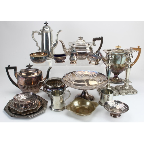 524 - Box full of mixed Silver-plate & Pewter