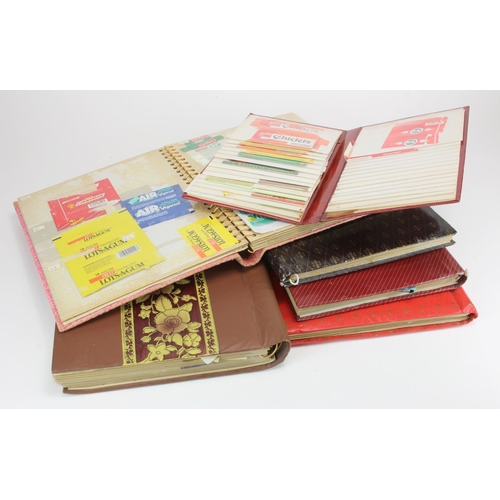 881 - Gum Wrappers. A collection of gum wrappers, circa mid 20th Century and later, contained in six album... 