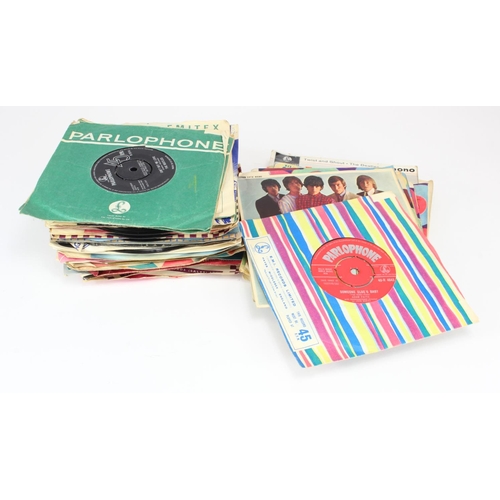 902 - Records. A collection of approximately fifty 45rpm records in original sleeves, including Beatles ( ... 