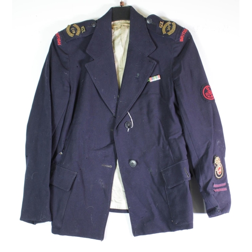 1219 - WW2 nurses jacket with Red Cross 100 West Lancs titles, VAD sleeve badge, scarce RNH (Royal Naval Ho... 