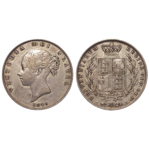 1372 - Halfcrown 1846 aVF