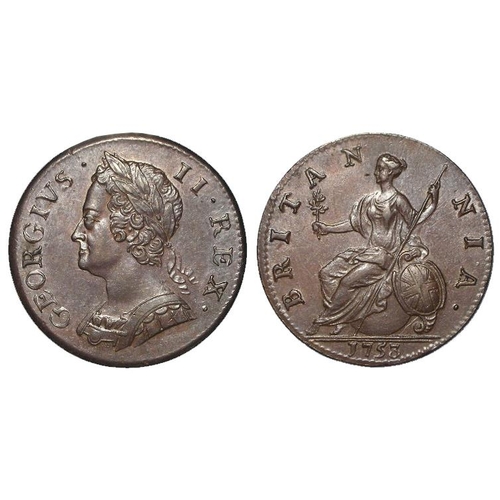 1411 - Halfpenny 1753 EF