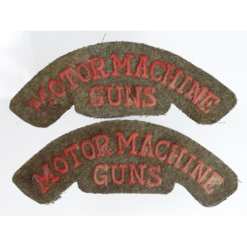 200 - Badges cloth WW1 shoulder titles 