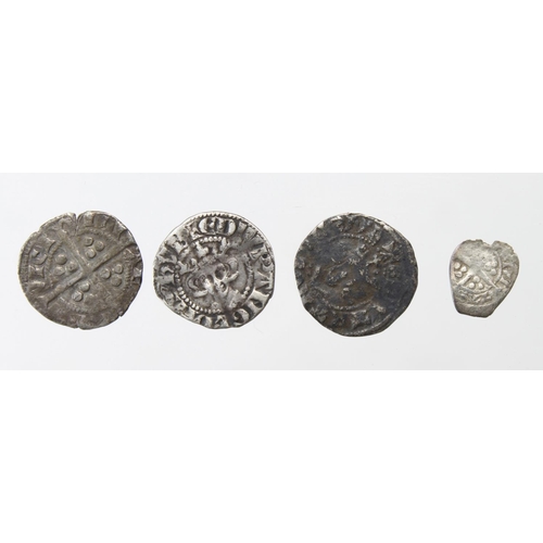 2143 - Edward I (4): Penny Berwick-upon-Tweed 4c GF flan crack, Penny Canterbury 3g Fine, Penny London Fair... 