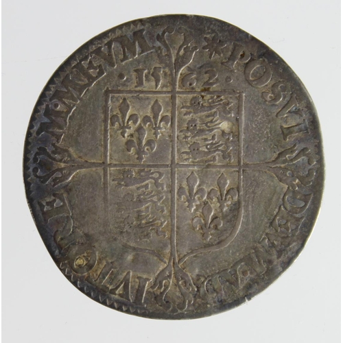 2149 - Elizabeth I milled Sixpence 1562 mm. star, large broad bust, decorated dress, S.2596, straightened F... 