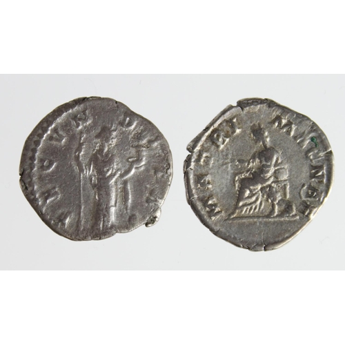 2197 - Roman Imperial (2) AR Denarii of Faustina II Junior (161-175 AD) first wife of Marcus Aurelius: Rome... 