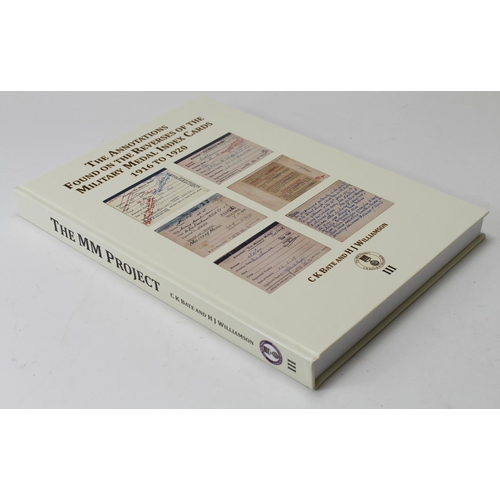 225 - Book - New The Annotations found on the Reverses of the MM Index Cards 1916 - 1920 by C Bate and H.J... 