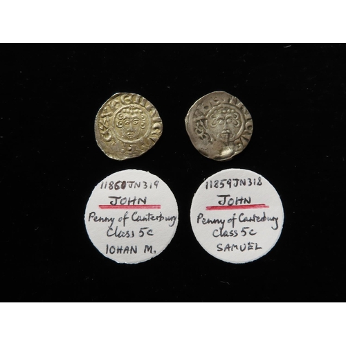 2353 - John (1199-1216), Short Cross Pennies (in the name of Henry) (2), class 5c, Canterbury: IOHAN M, 1.4... 