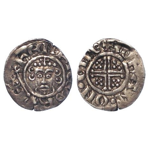 2372 - John (1199-1216), Short Cross Penny (in the name of Henry), class 5c, Ipswich: +IOhAN.ON.GIPE, 1.39g... 