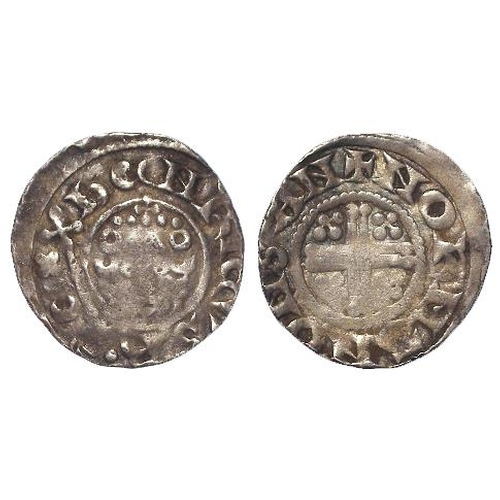 2396 - Henry III (1216-1272), Short Cross Penny, class 7a, Bury St Edmunds, Norman: +NORMANONSAN, 1.47g, Ea... 