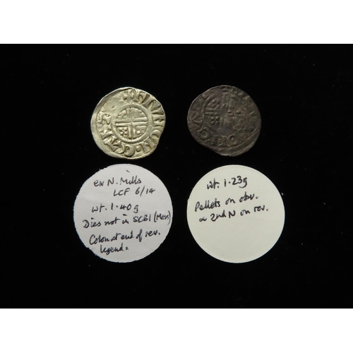 2399 - Henry III (1216-1272), Short Cross Pennies (2), class 6d, Canterbury: HIVN 1.40g, not in SCBI, colon... 