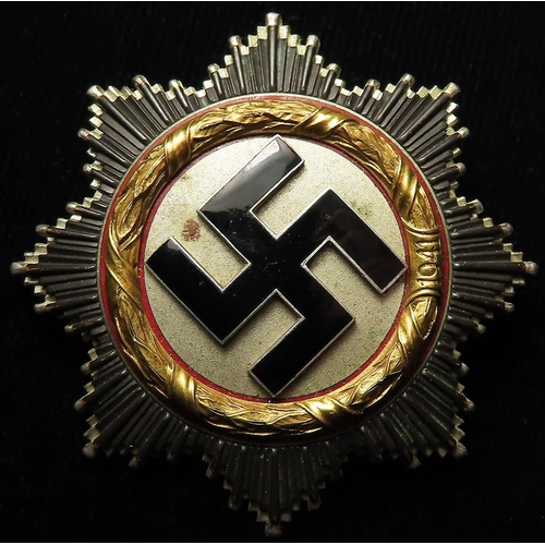 607 - German Nazi Cross in Gold, maker marked '134' (Otto Klein), light weight construction, width 63mm, w... 