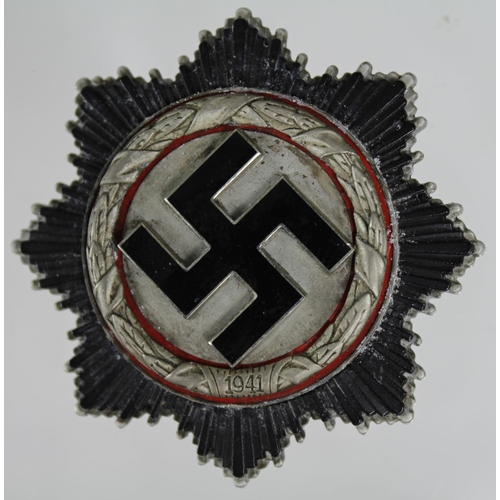 608 - German Nazi Cross in Silver, maker marked '1'.