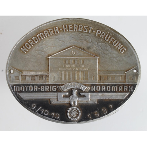 699 - German NSKK Nordmark Rally 9/10th October 1940 car badge