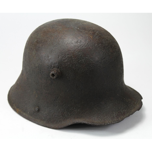 777 - German WW1 Helmet, shell only, field find in France. Relic state