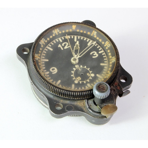 796 - German WW2 era Junghans Luftwaffe cockpit Clock (J30BZ), serial number to reverse '641194'. No Worki... 