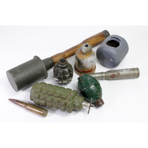 824 - Grenades box of mixed WW1 and WW2, deactivated. (Buyer collects)