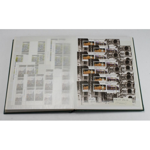 108 - Hong Kong collection in green stockbook, mid 1980's to early 1990's. Many block and mini sheets, muc... 