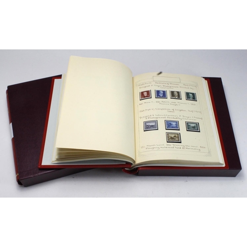 126 - Liechtenstein collection in 2x albums + slipcases, c1917 to 2005. Well laid out and written up. High... 