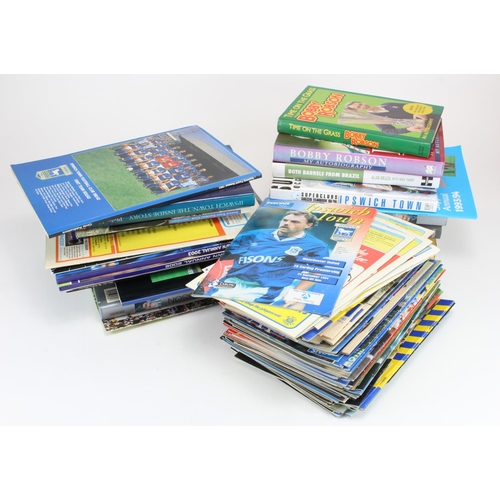 570 - Ipswich Town Football interest. A collection of over ninety books & programmes relating to Ipswich T... 