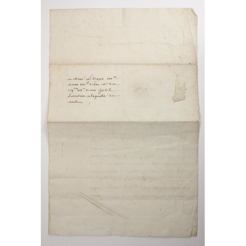 576 - Louis XIV (1638-1715). An original manuscript French document, signed by King Louis XIV, written at ... 