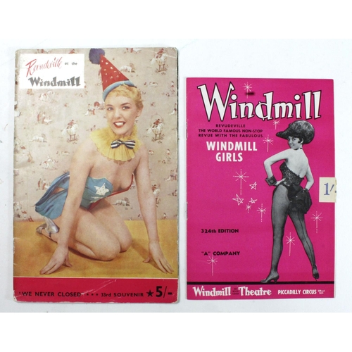 598 - Windmill Programmes, 1960's. (2)