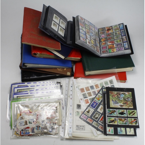 71 - Box with World mix of material consisting of approx 10 albums / stockbooks. Album of a few dozen, Br... 